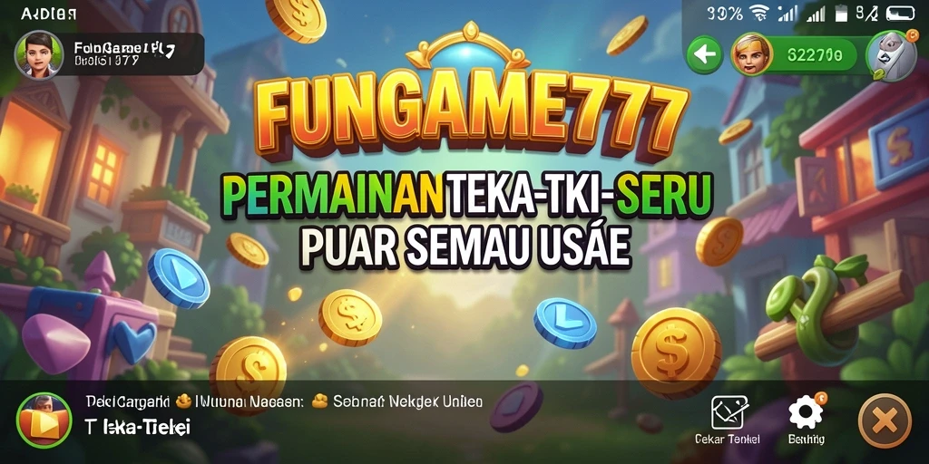 Antarmuka menarik dari permainan Teka-Teki FUNGAME777.