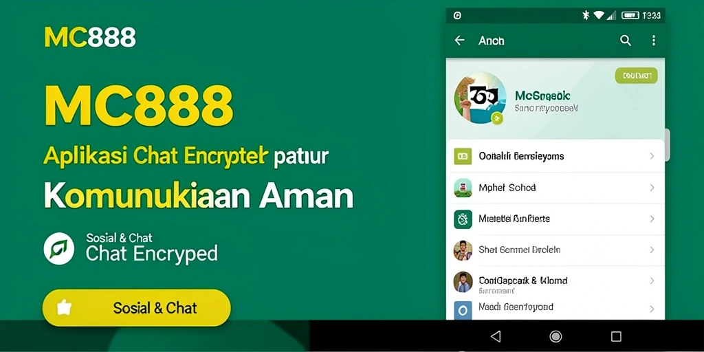 Tampilan utama MC888 dengan fitur Chat Encrypted yang intuitif.