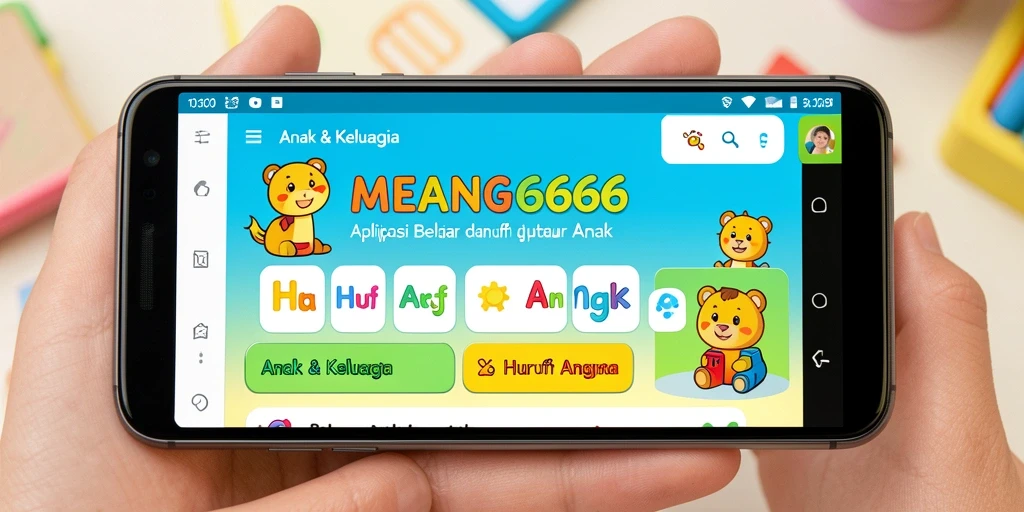 Antarmuka MENANG666 menampilkan permainan edukasi huruf dan angka yang menarik.