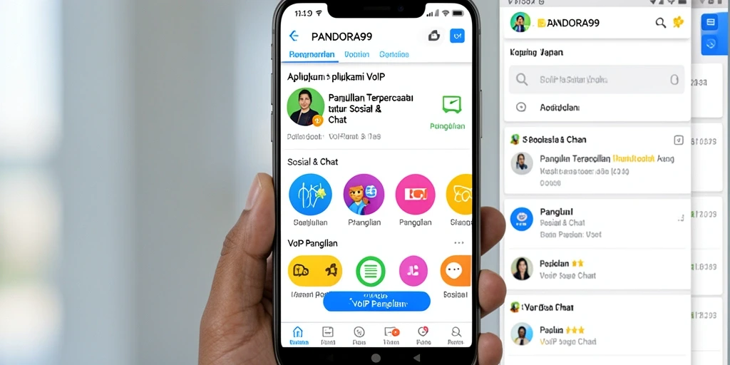 Tampilan antarmuka PANDORA99 yang modern dan fungsional.