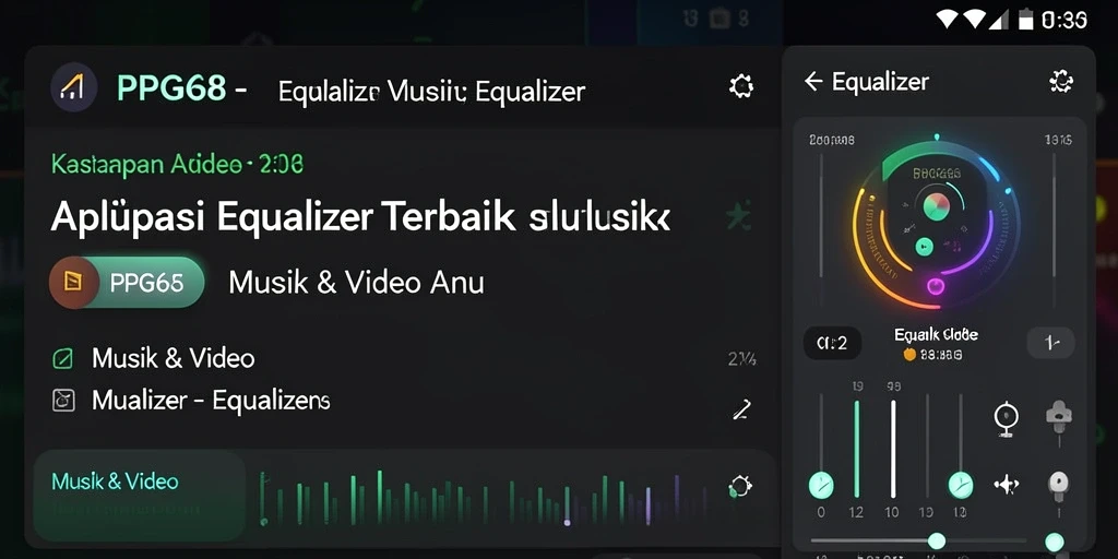 Screenshot PGG68 menampilkan antarmuka intuitif aplikasi Equalizer.