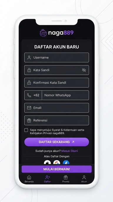 Buat Akun Baru di Naga889 dengan Mudah